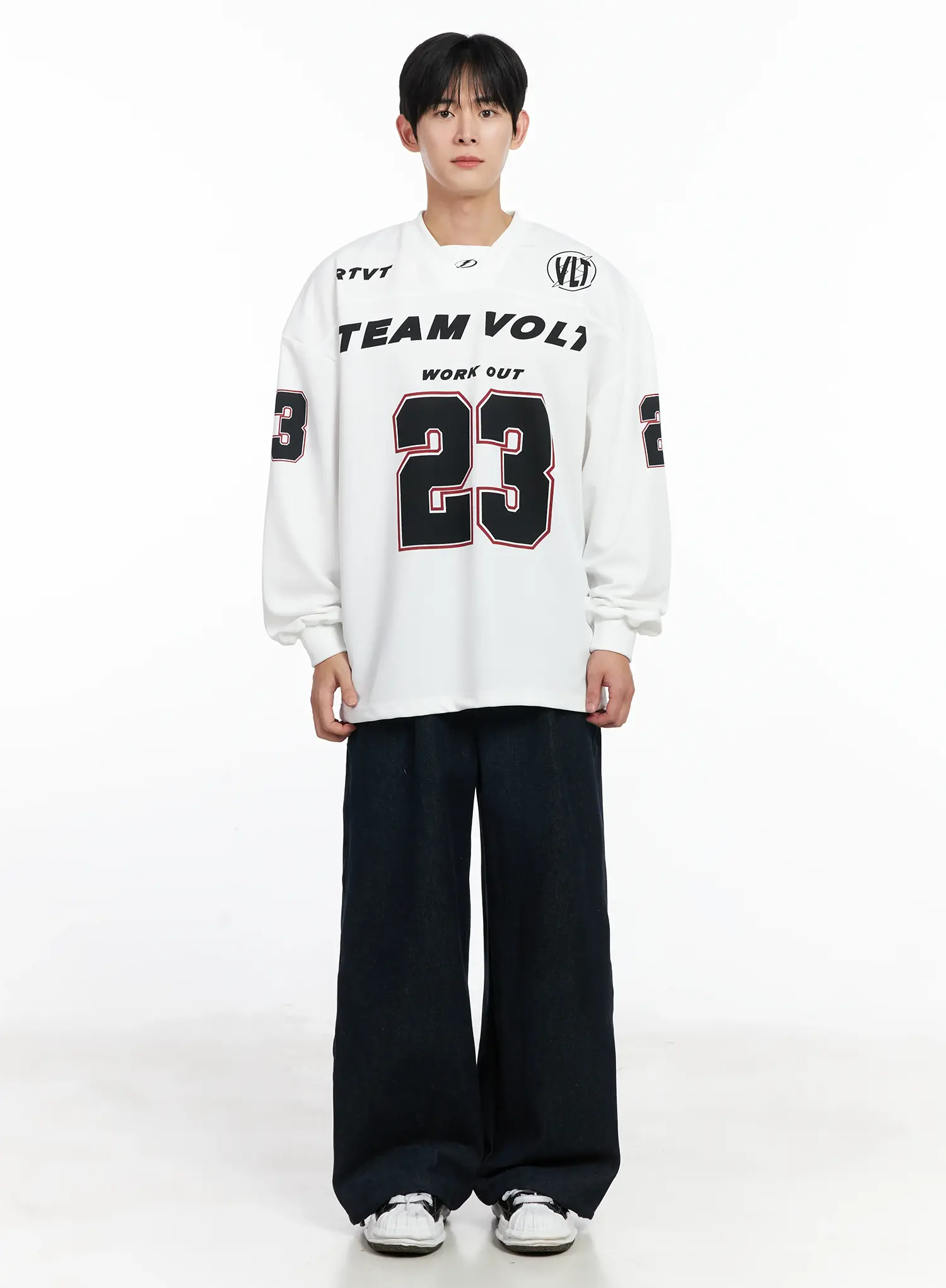 Men's Sporty Long Sleeve Jersy IJ521 - Image 3