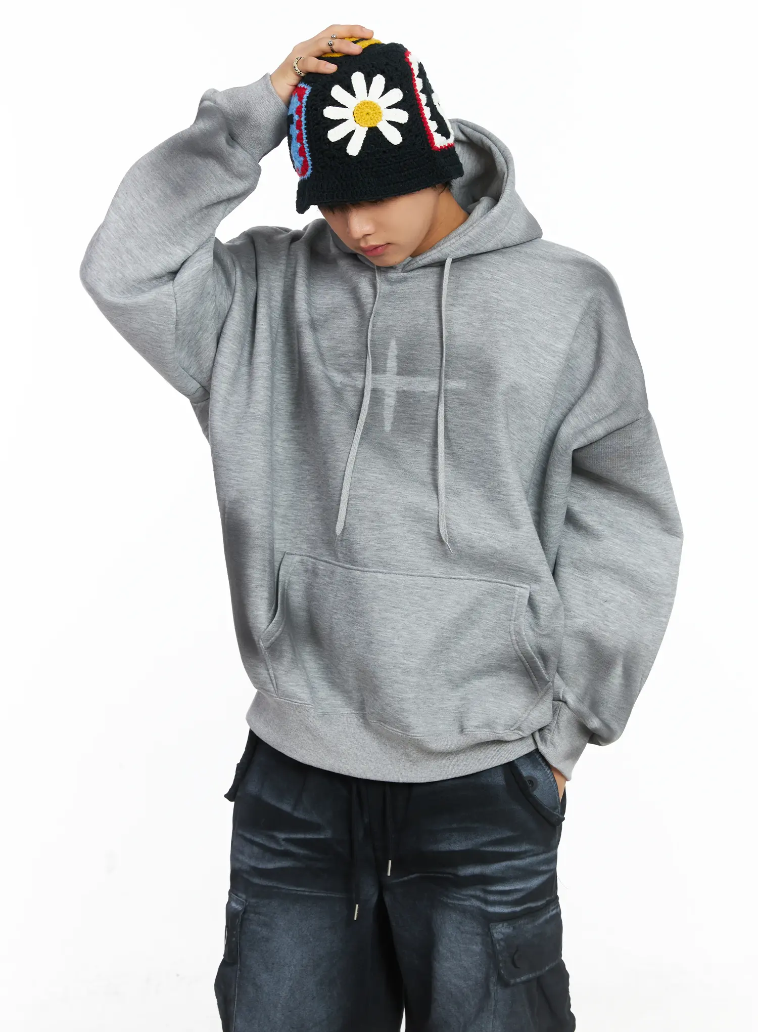 Men's Spray Graphic Fleece-Lined Hoodie IJ512