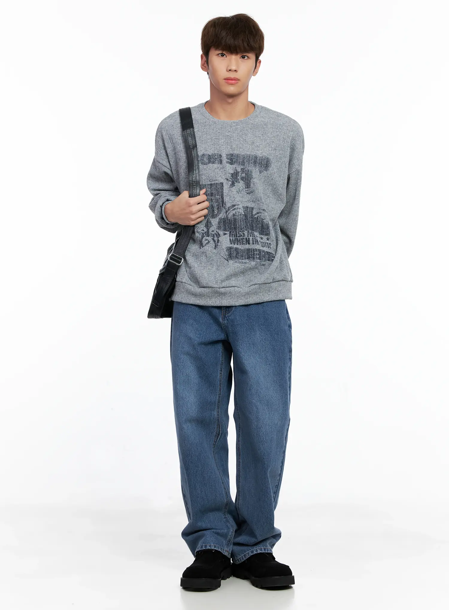Men's Standard Loose Fit Jeans IO506 - Image 7
