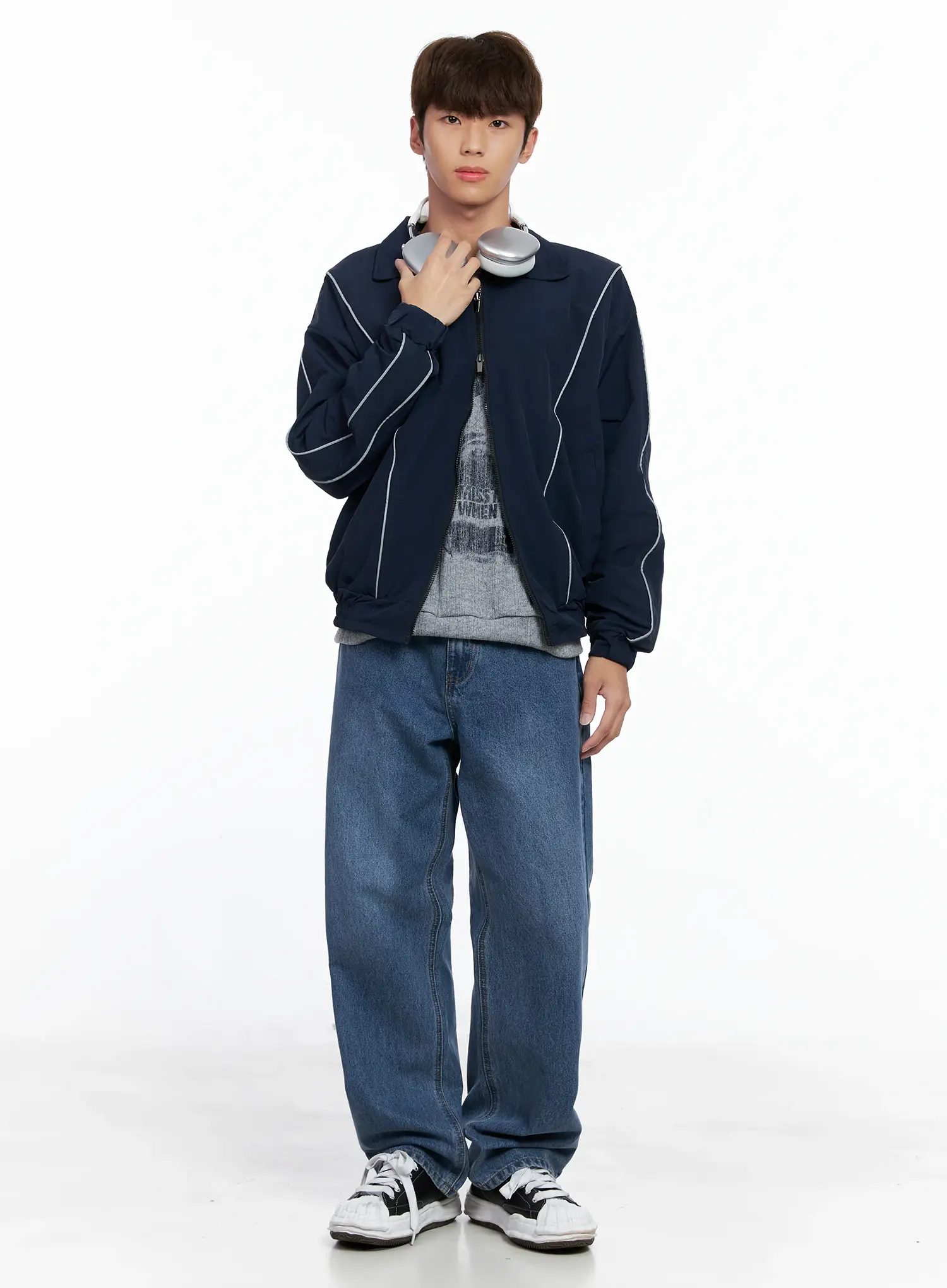 Men's Standard Loose Fit Jeans IO506 - Image 9