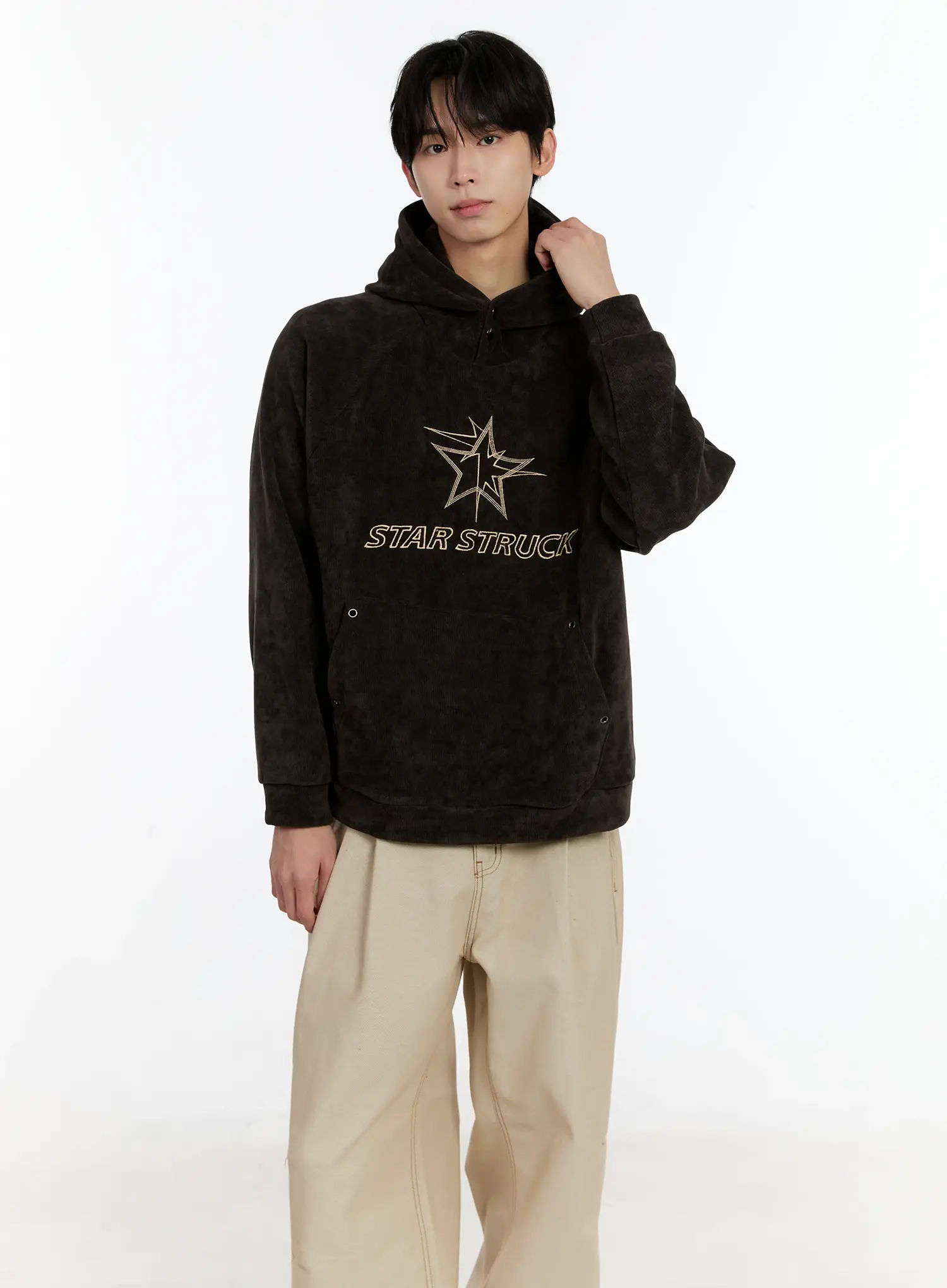 Men's Star Struck Corduroy Hoodie ID502 - Image 6