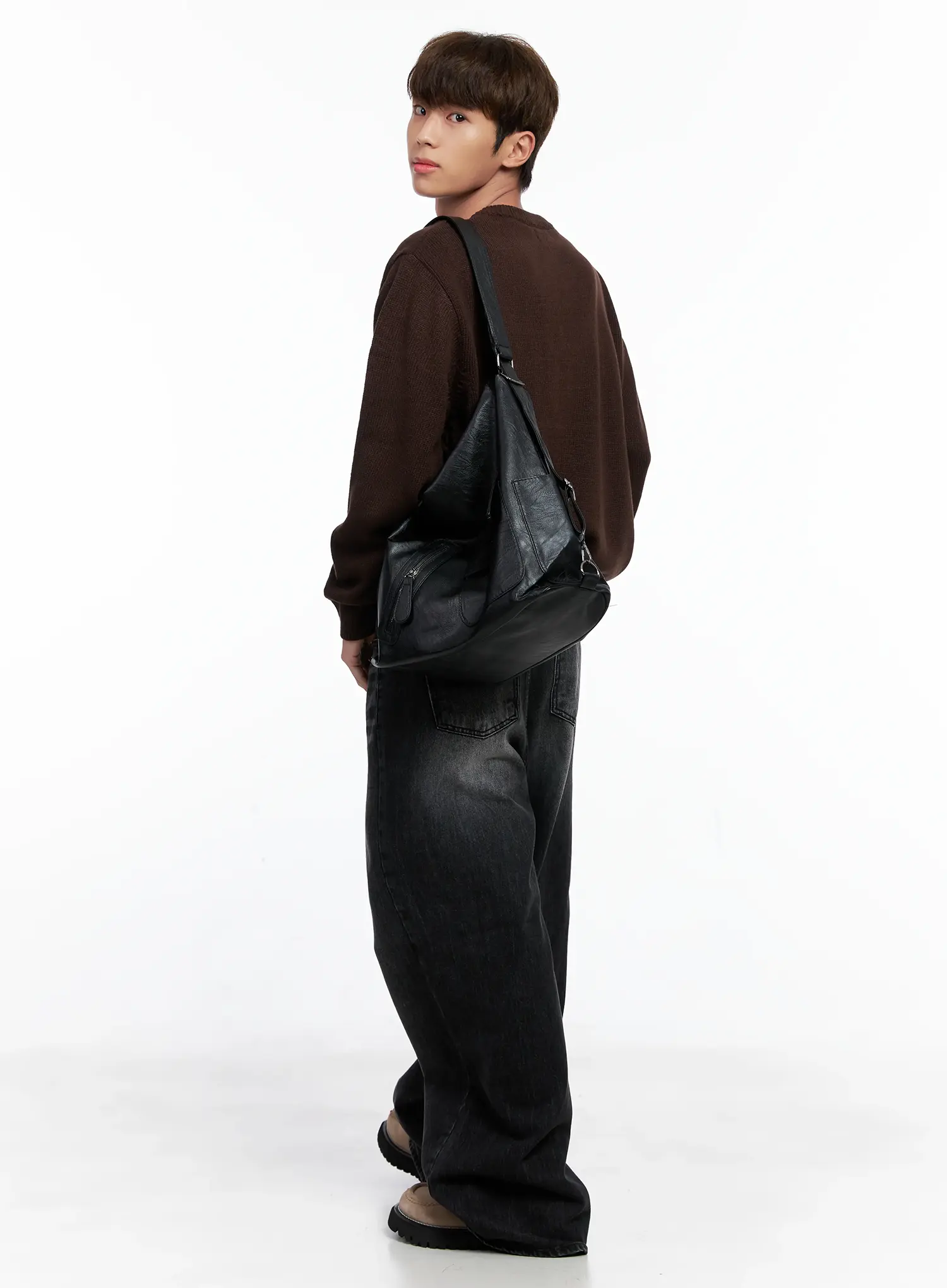 Men's Statement Graphic Knit Sweater IO502 - Image 8