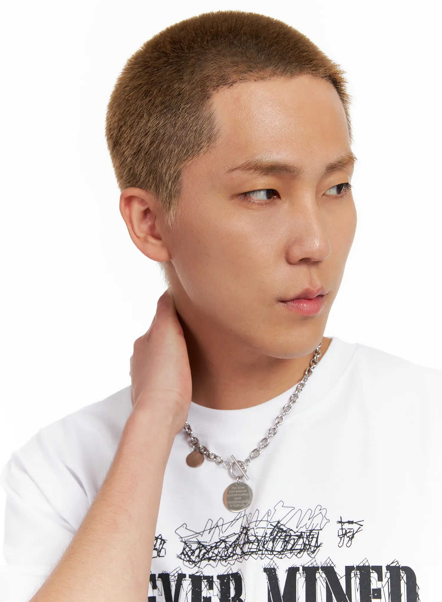 Men's Steel Chain Necklace IL518 - Image 5