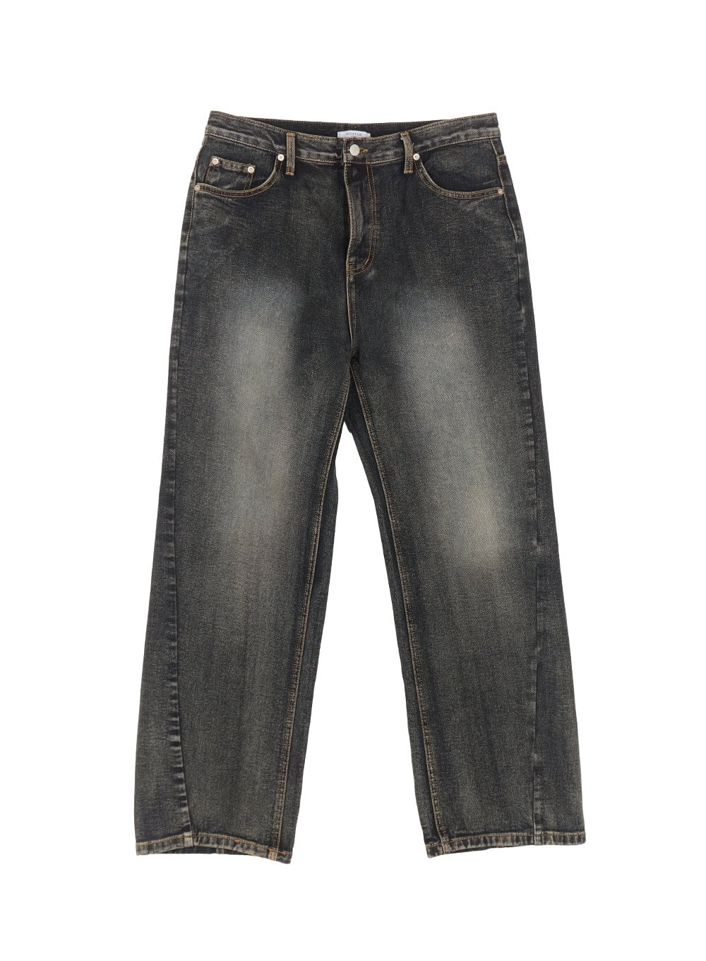 Men's Stitched Straight-Leg Jeans IM514 - Image 12