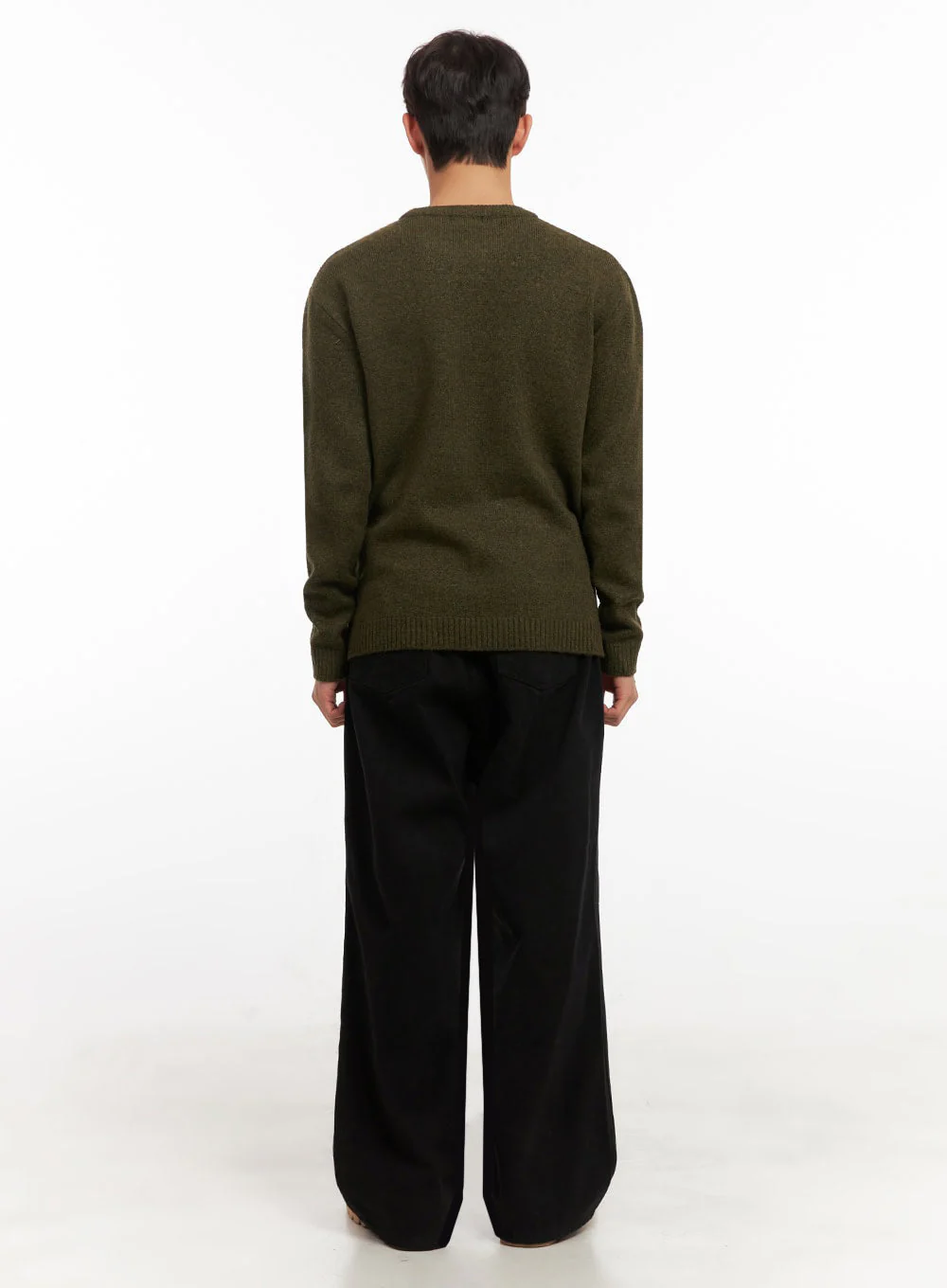 Men's Straight-Leg Solid Pintuck Pants ID427 - Image 9