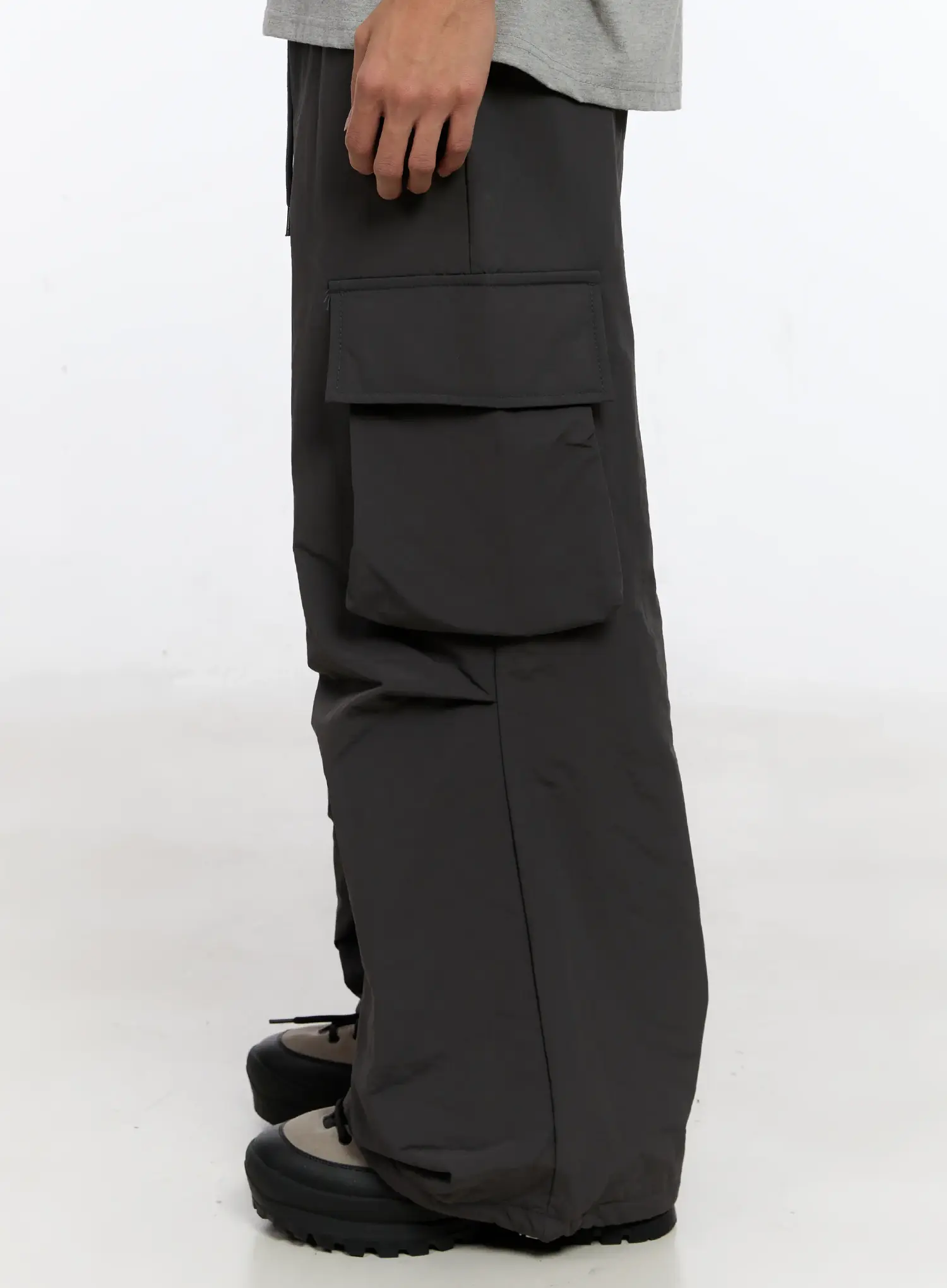Men's String Wide Cargo Pants IN512 - Image 7