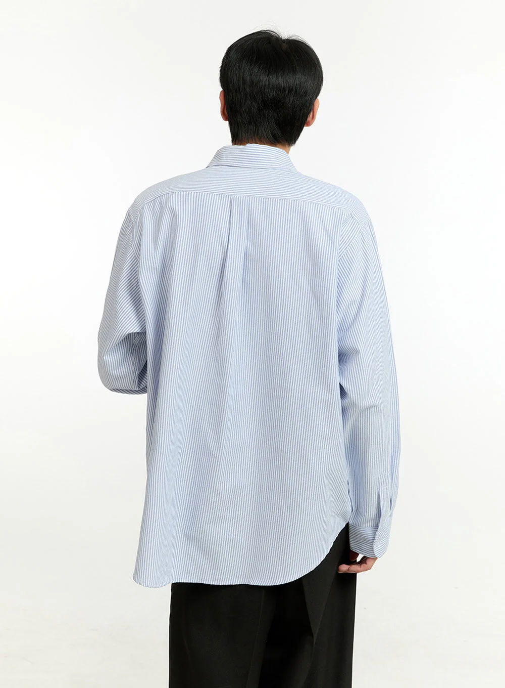 Men's Stripe Buttoned Shirt IL412 - Image 5