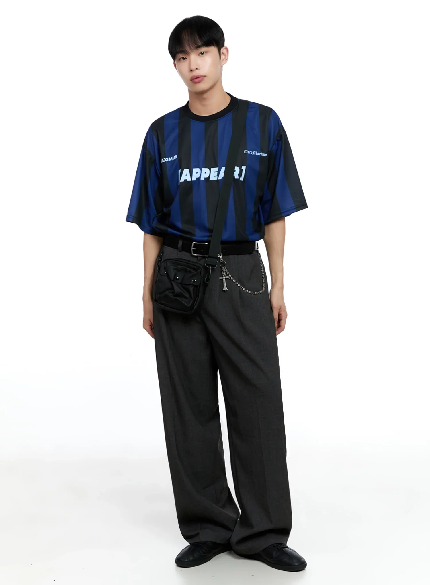 Men's Stripe Jersey Tee IG520 - Image 3