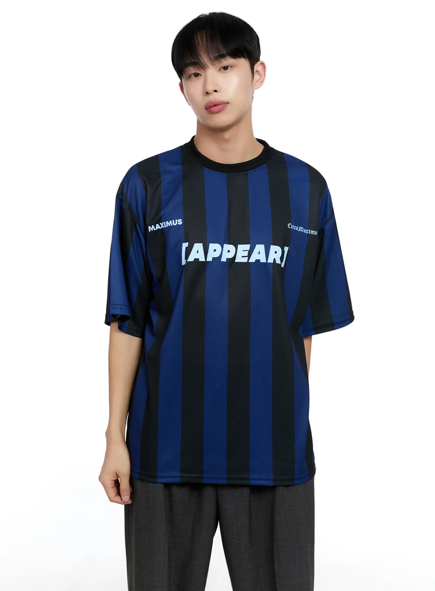 Men's Stripe Jersey Tee IG520 - Image 8