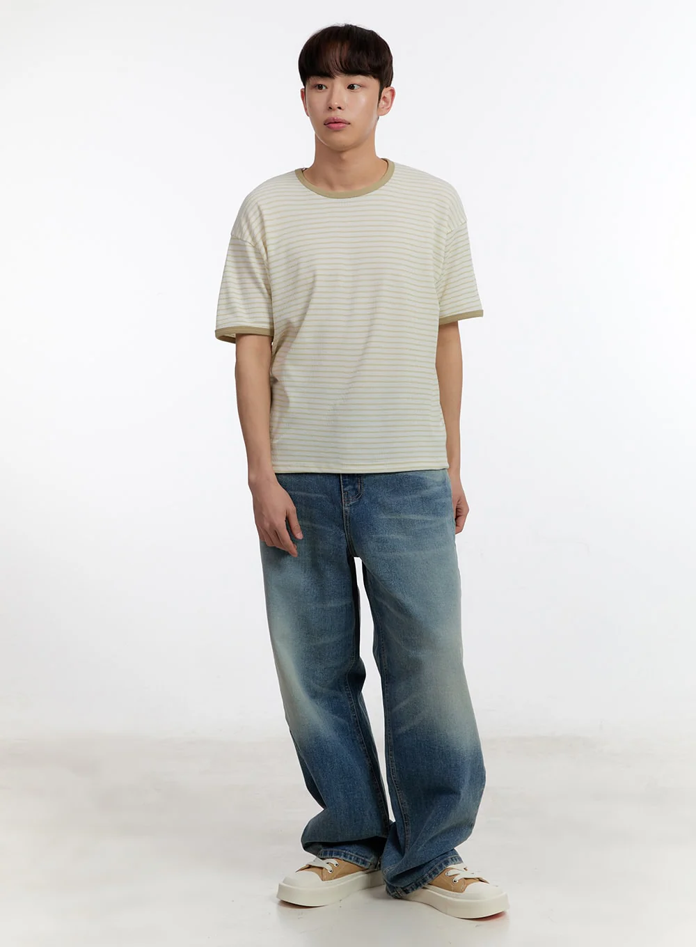 Men's Striped T-Shirt IA504 - Image 11