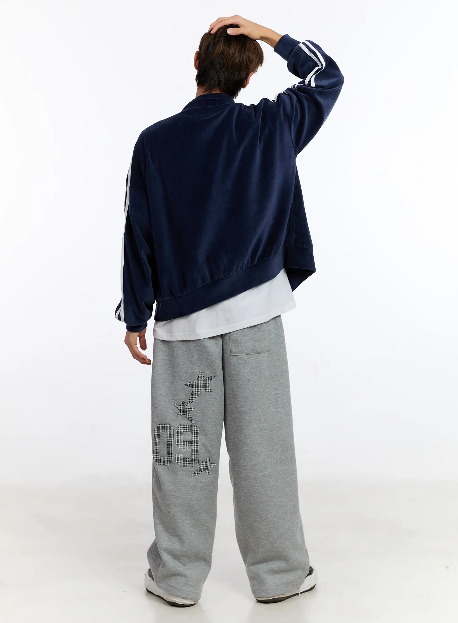 Men's Striped Track Jacket IN528 - Image 10
