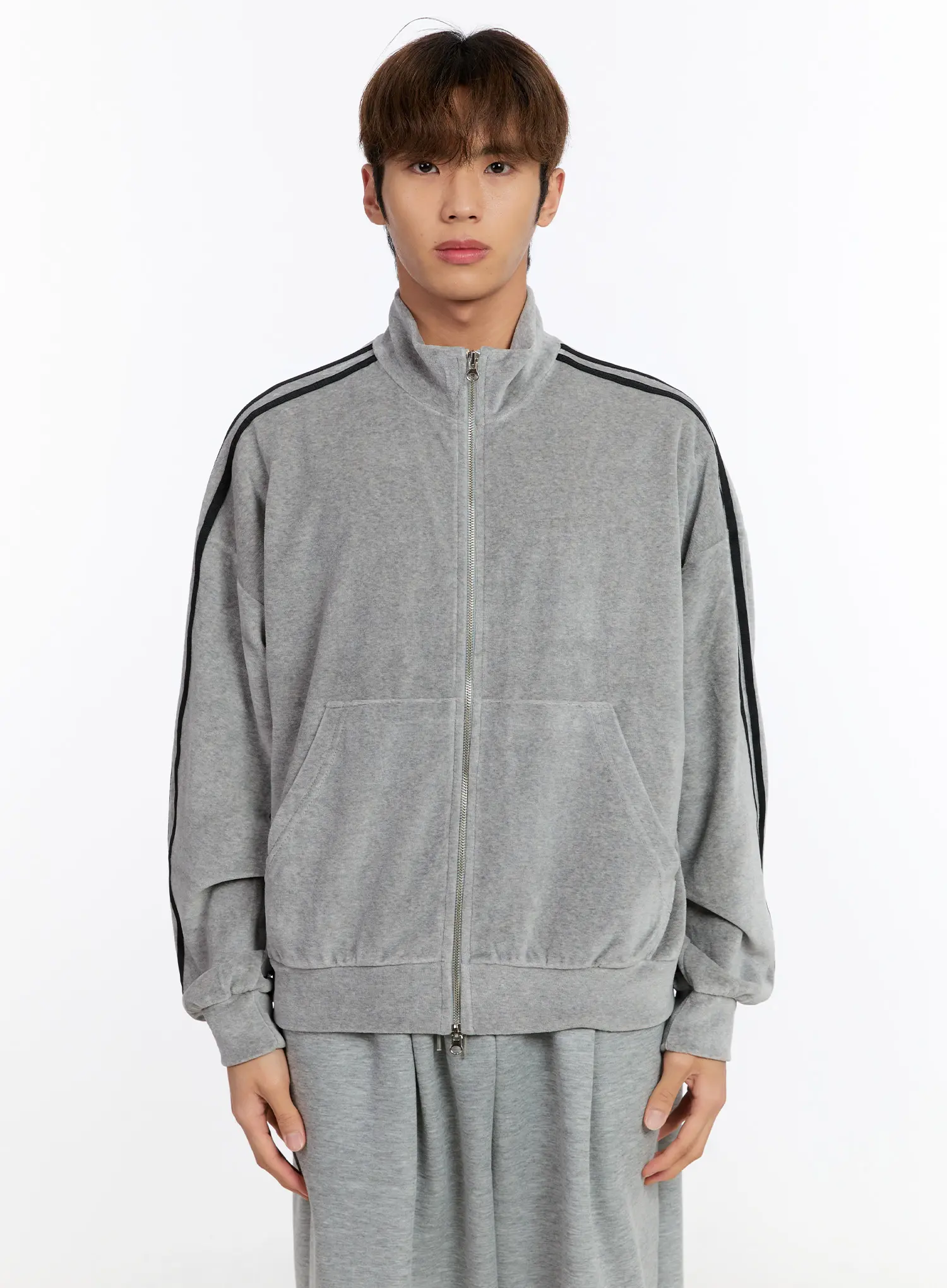 Men's Striped Track Jacket IN528 - Image 12