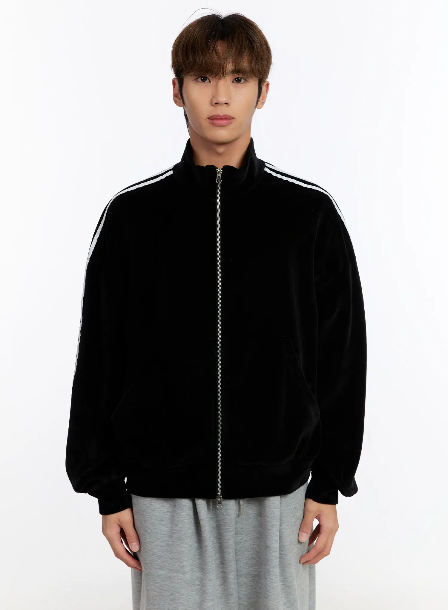 Men's Striped Track Jacket IN528 - Image 13