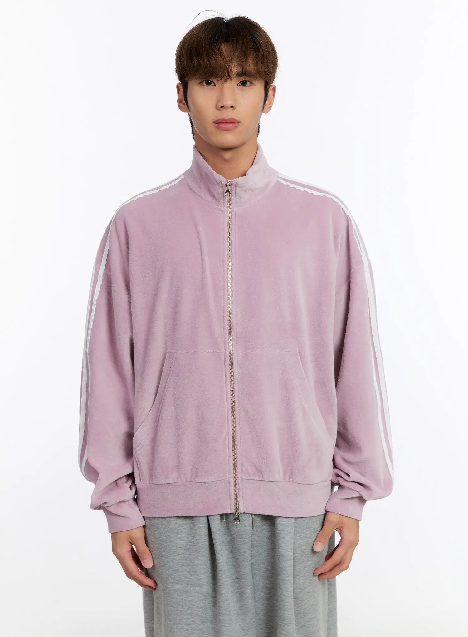 Men's Striped Track Jacket IN528 - Image 14