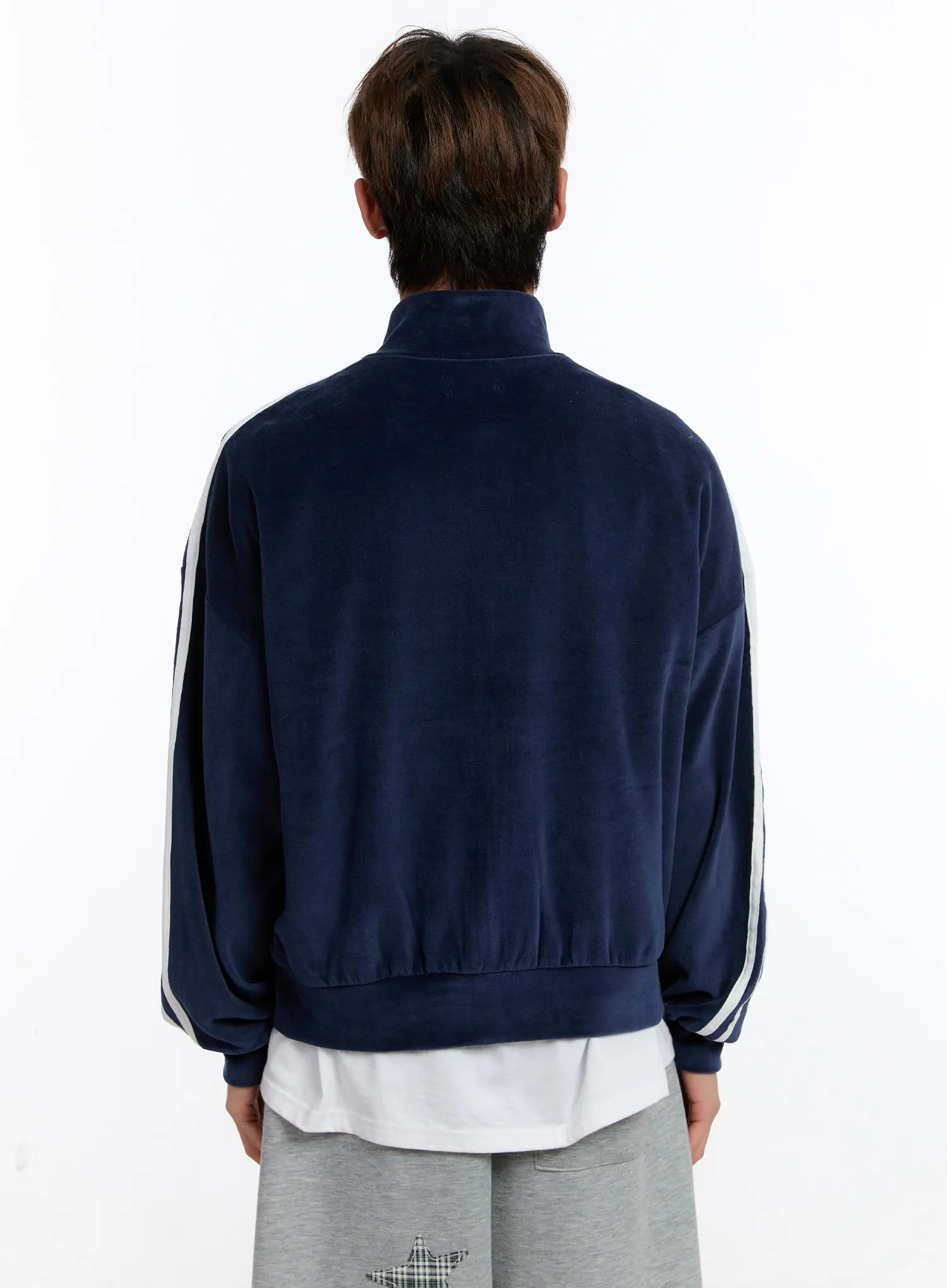 Men's Striped Track Jacket IN528 - Image 5