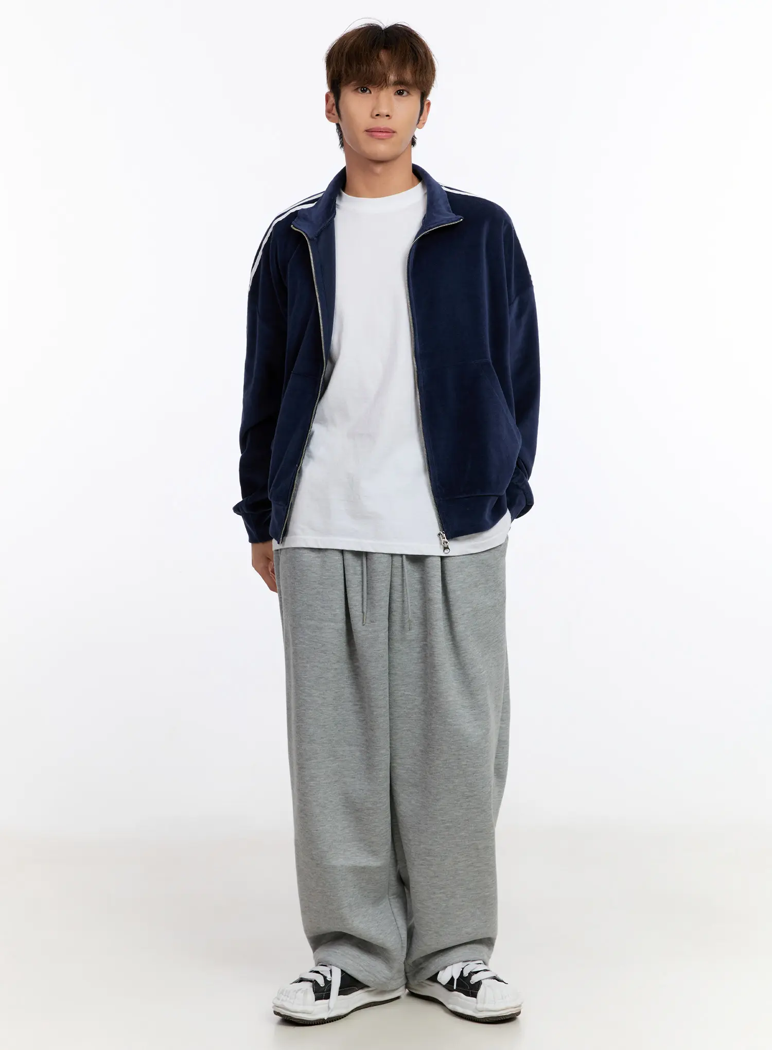 Men's Striped Track Jacket IN528 - Image 9