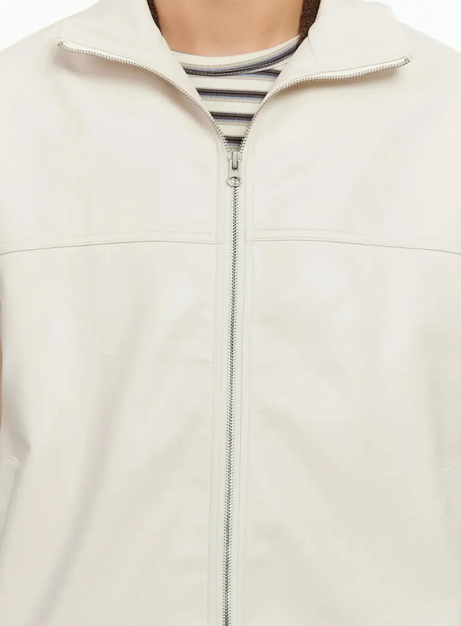 Men's Textured PU Jacket IN506 - Image 3