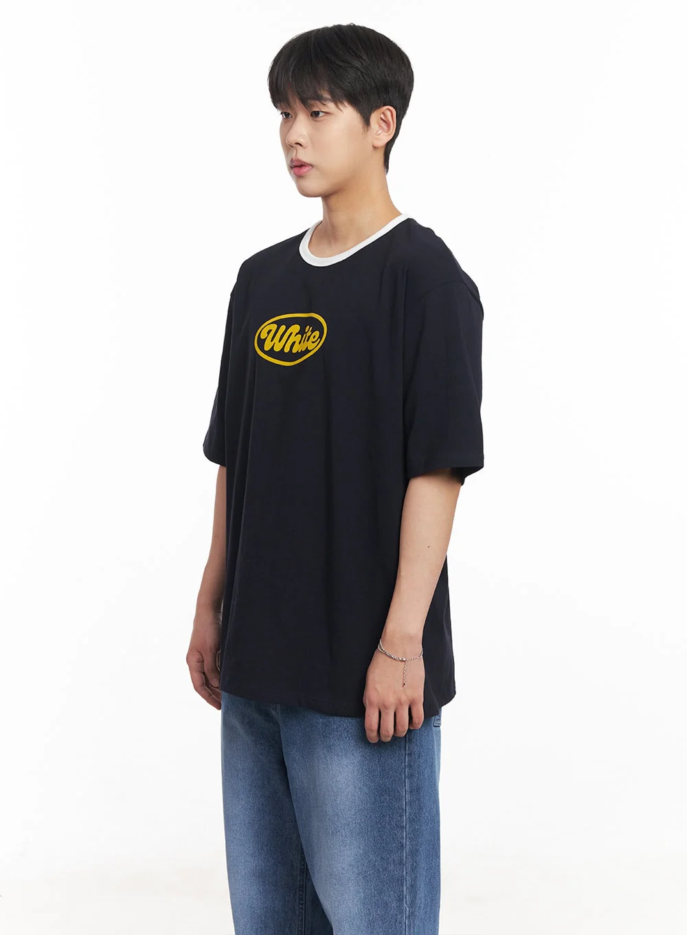Men's Three-Tone Graphic T-Shirt IA529 - Image 3