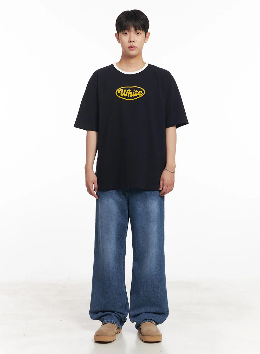 Men's Three-Tone Graphic T-Shirt IA529 - Image 5