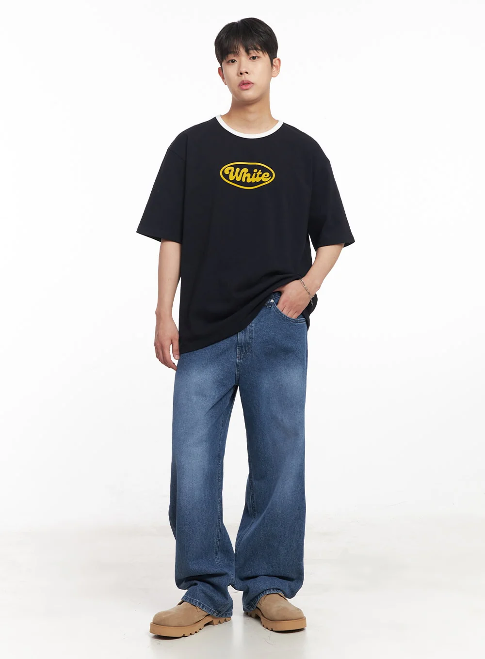 Men's Three-Tone Graphic T-Shirt IA529 - Image 8