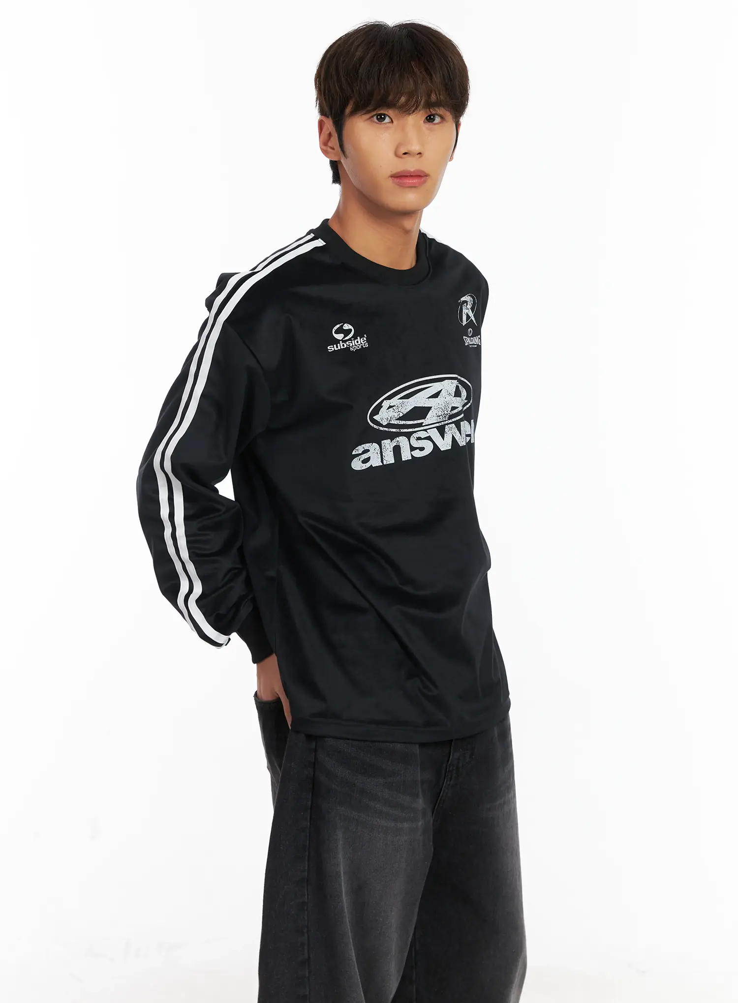 Men's Track Long Sleeve Tee ID511