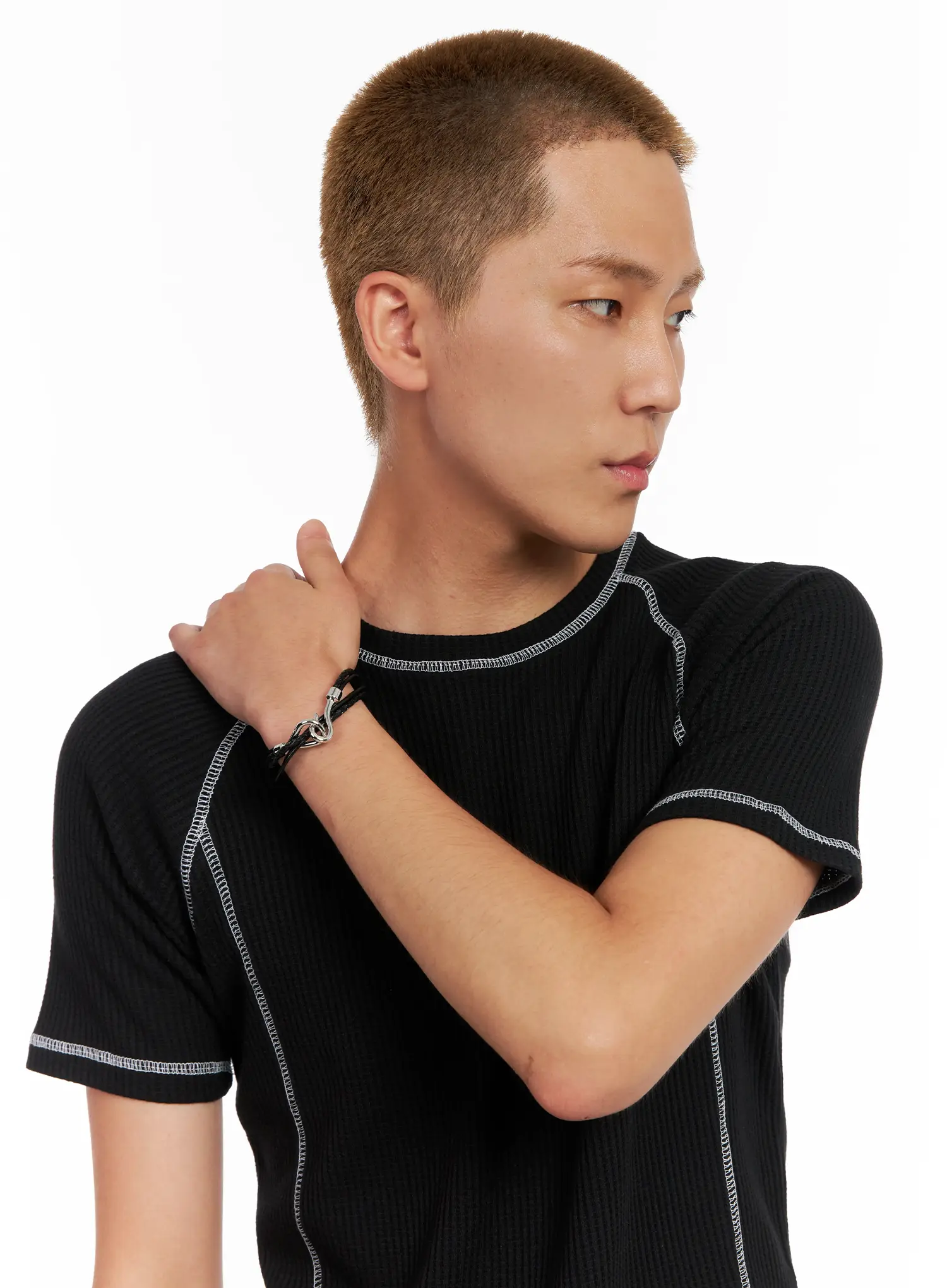 Men's Twisted Bracelet IL518 - Image 7