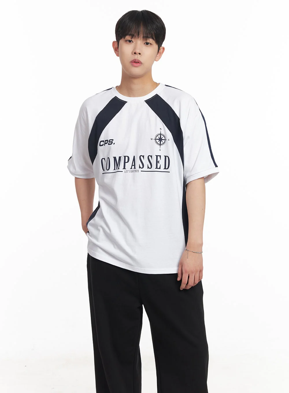 Men's Two-Tone T-Shirt IA529 - Image 3