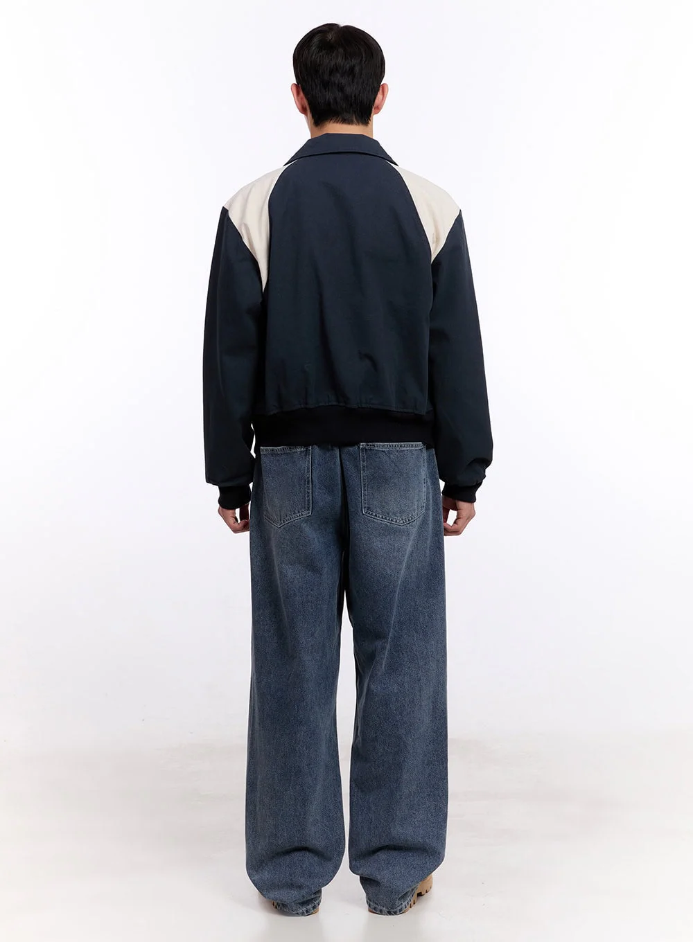 Men's Two-Tone Varsity Jacket IM512 - Image 10