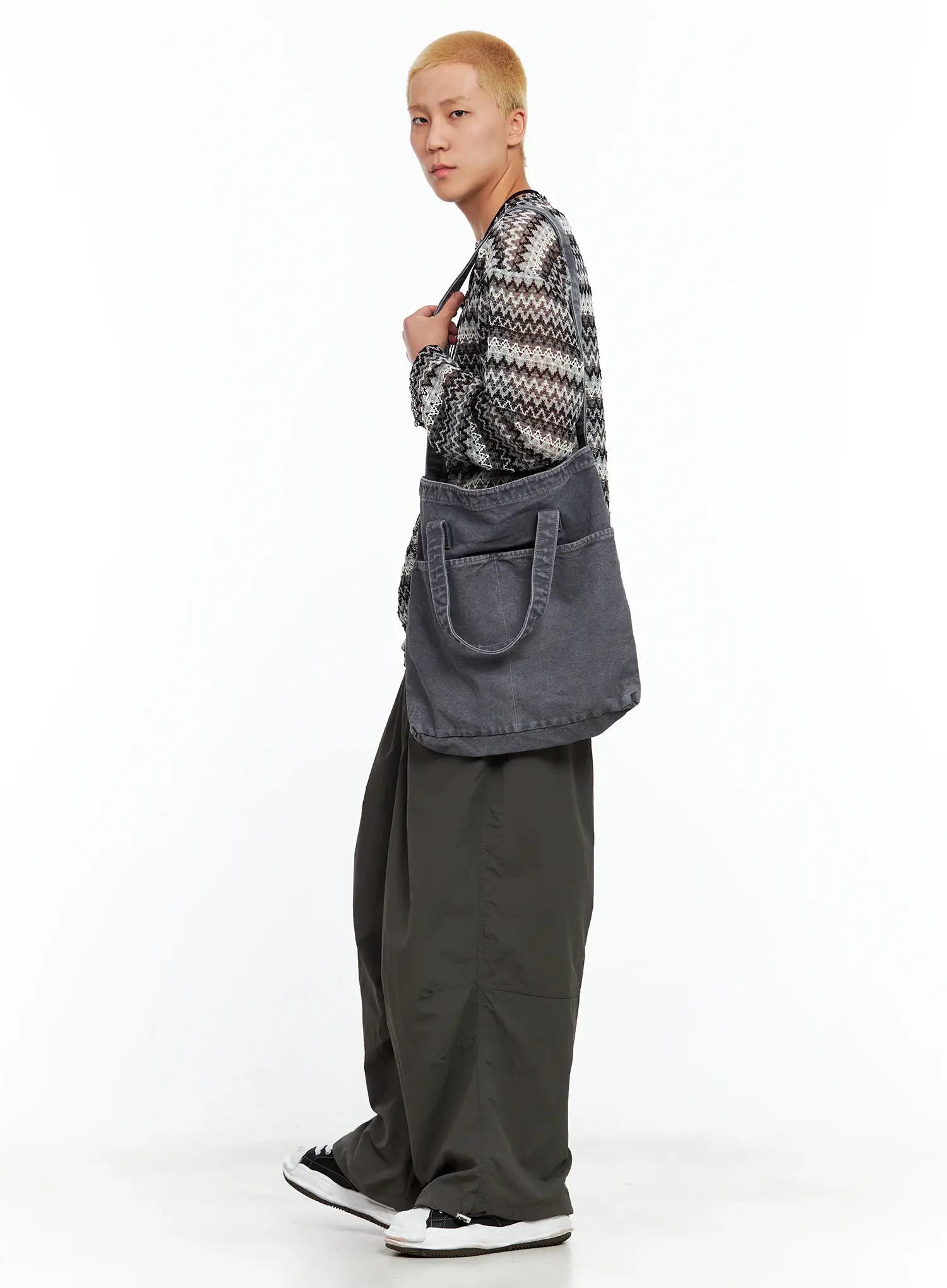 Men's Two-Way Vintage Cotton Bag IL511 - Image 2