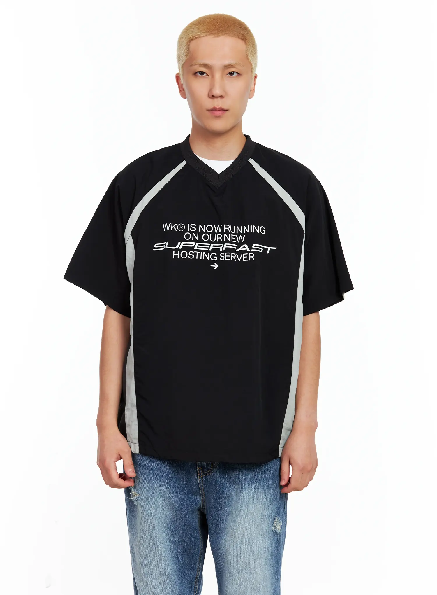 Men's V-Neck Basic Jersey IL514 - Image 12