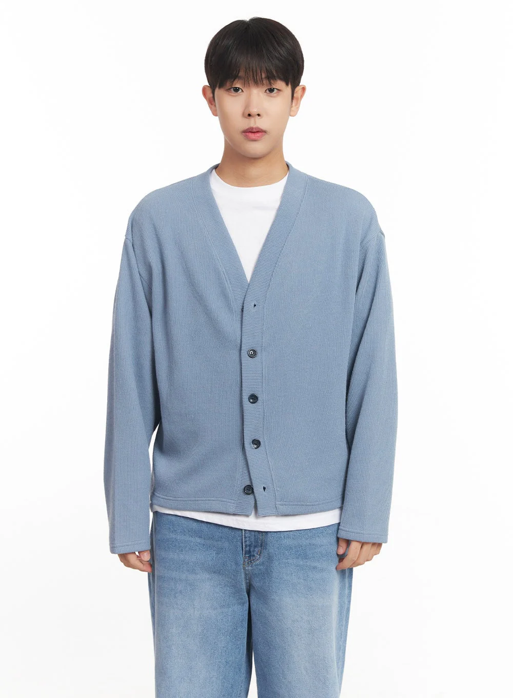 Men's V-Neck Buttoned Cardigan IM527 - Image 15