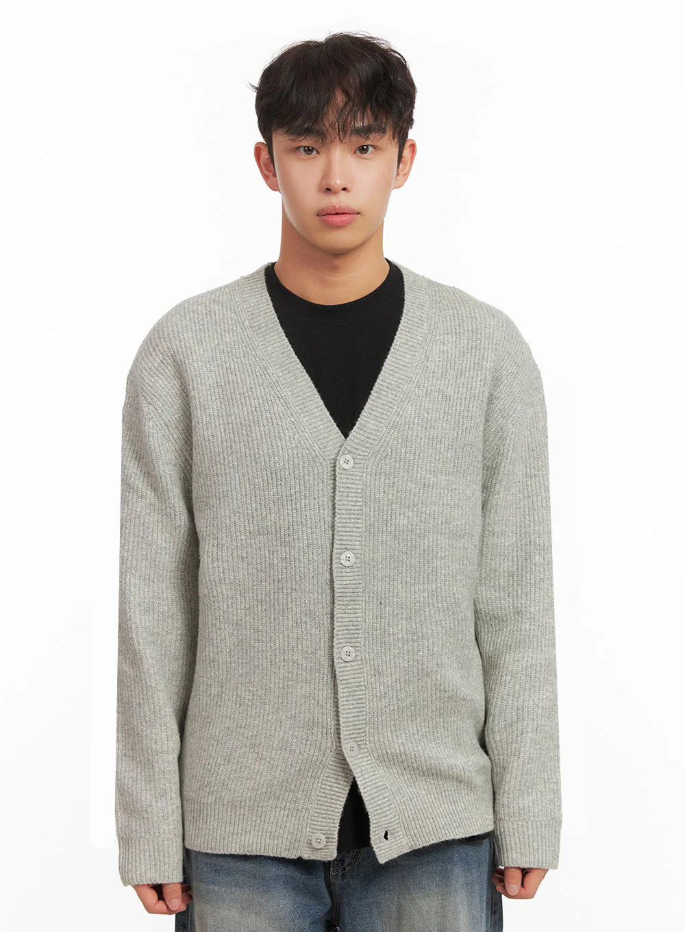 Men's V-Neck Buttoned Knit Cardigan ID431 - Image 10