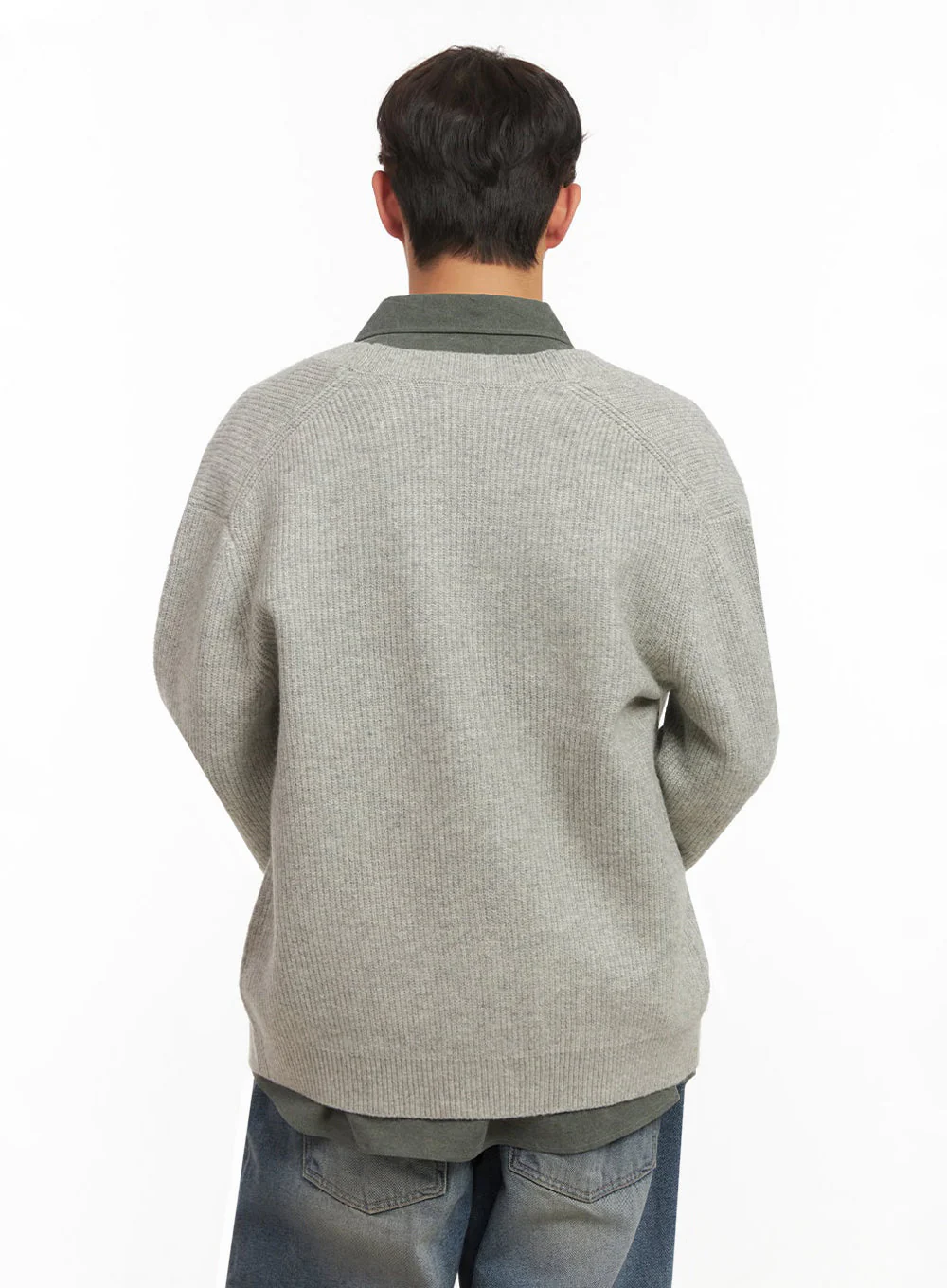 Men's V-Neck Buttoned Knit Cardigan ID431 - Image 5