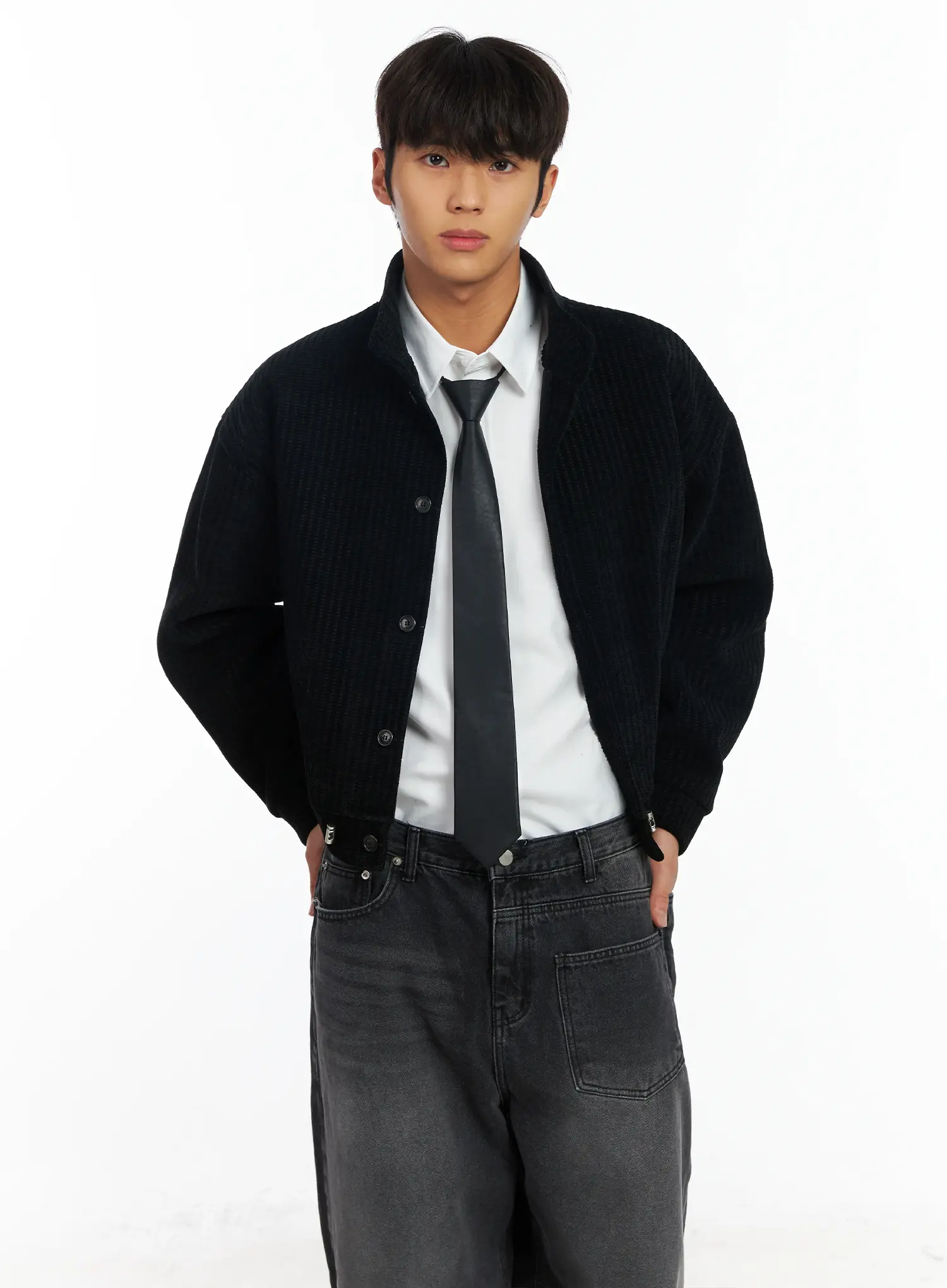 Men's Velvet Collar Jacket IF506