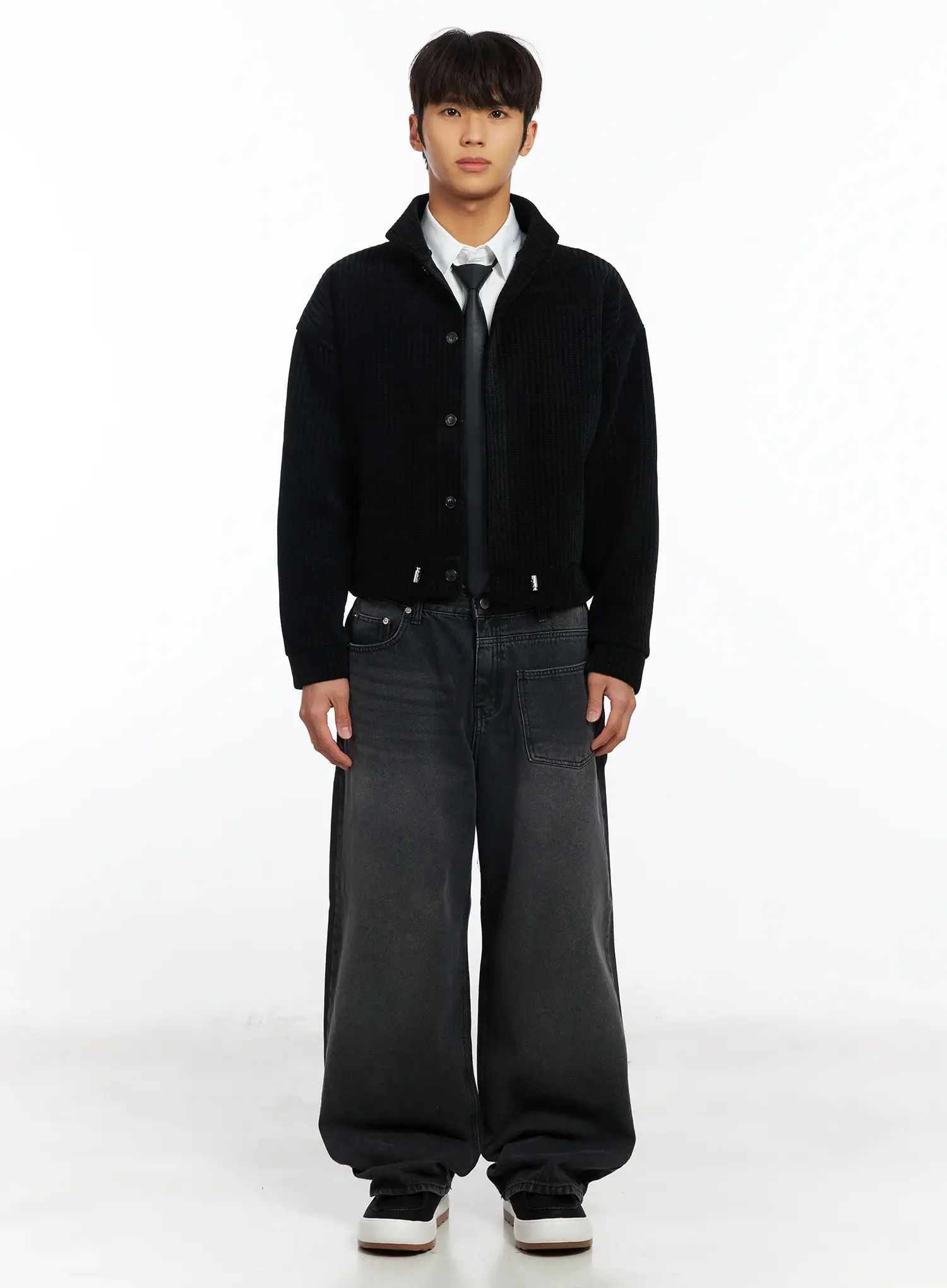 Men's Velvet Collar Jacket IF506 - Image 4
