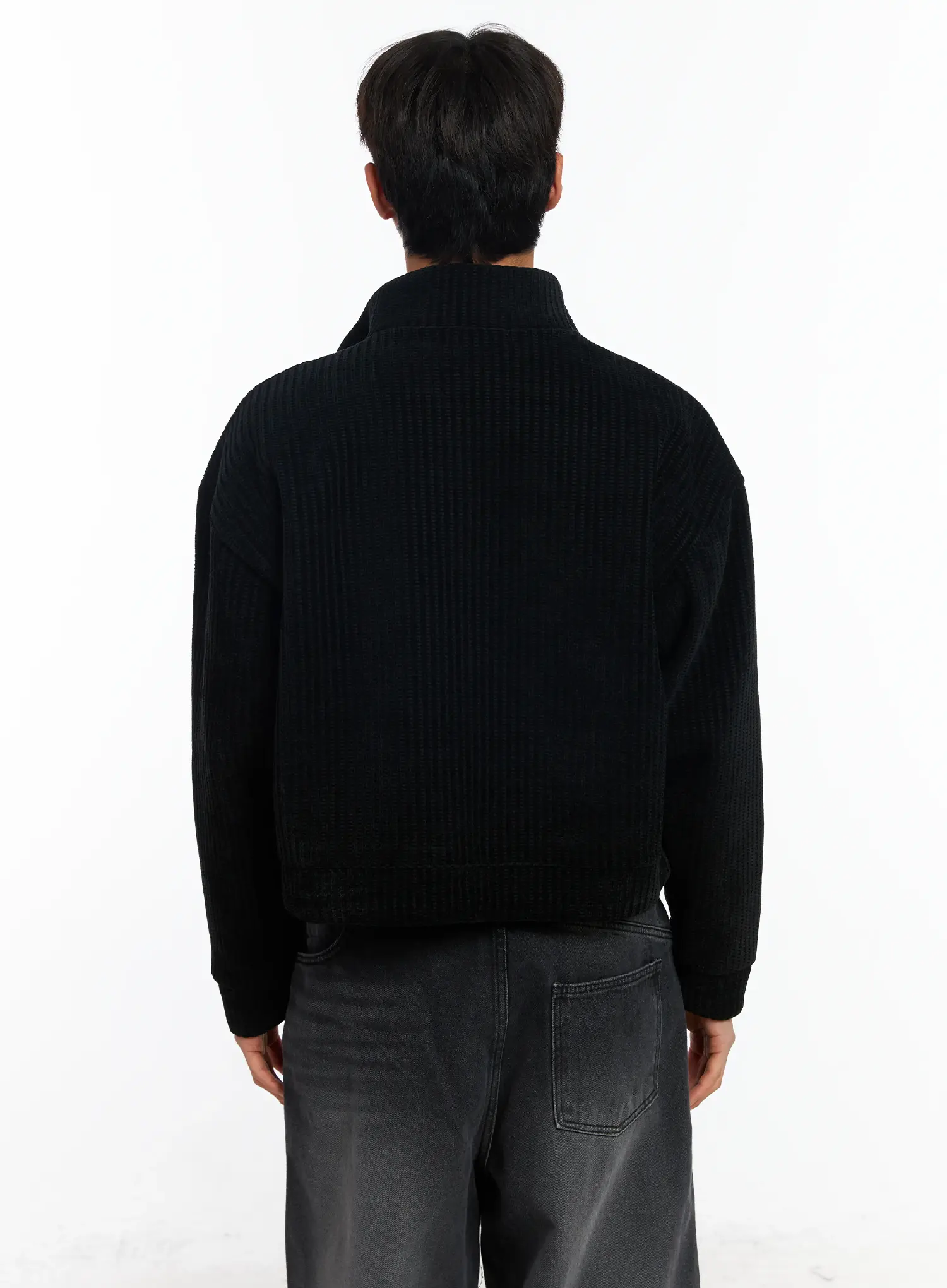 Men's Velvet Collar Jacket IF506 - Image 6