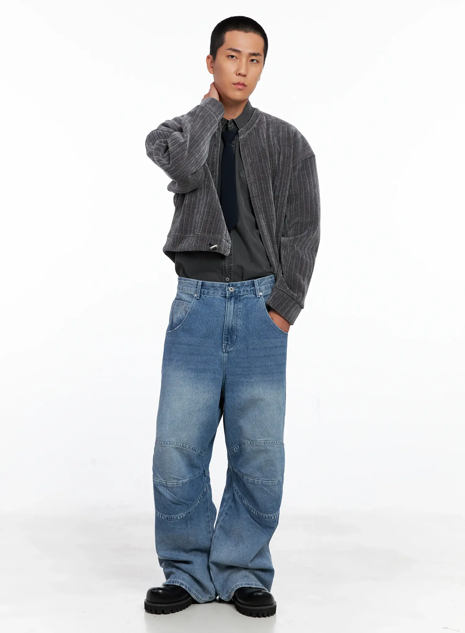 Men's Velvet Crop Jacket IS510 - Image 11