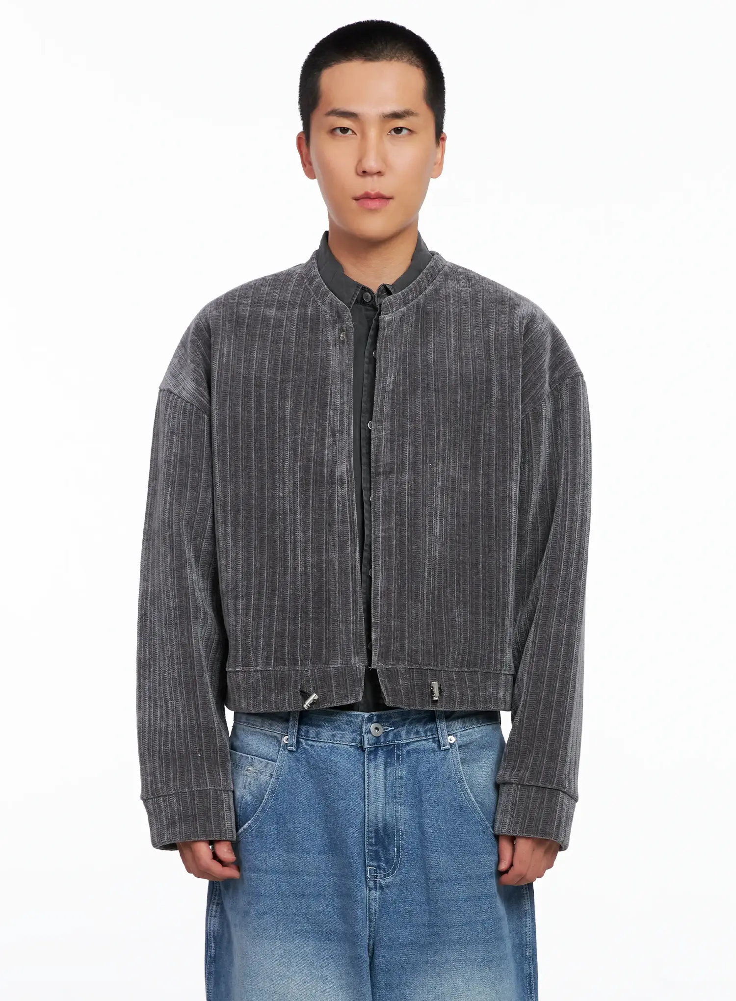 Men's Velvet Crop Jacket IS510 - Image 12