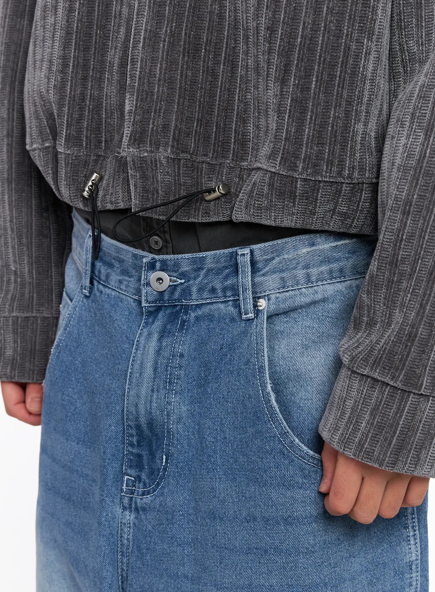 Men's Velvet Crop Jacket IS510 - Image 14