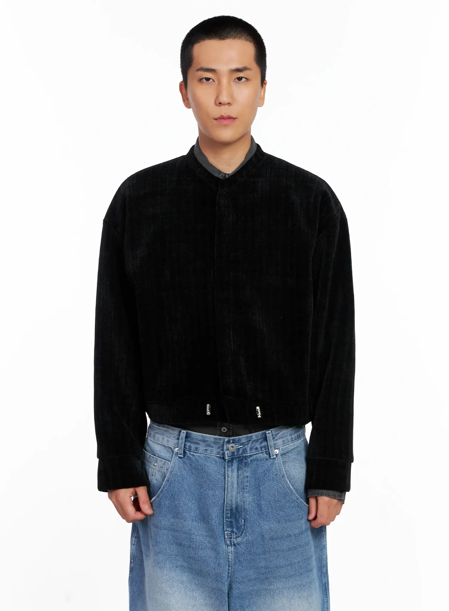 Men's Velvet Crop Jacket IS510 - Image 15