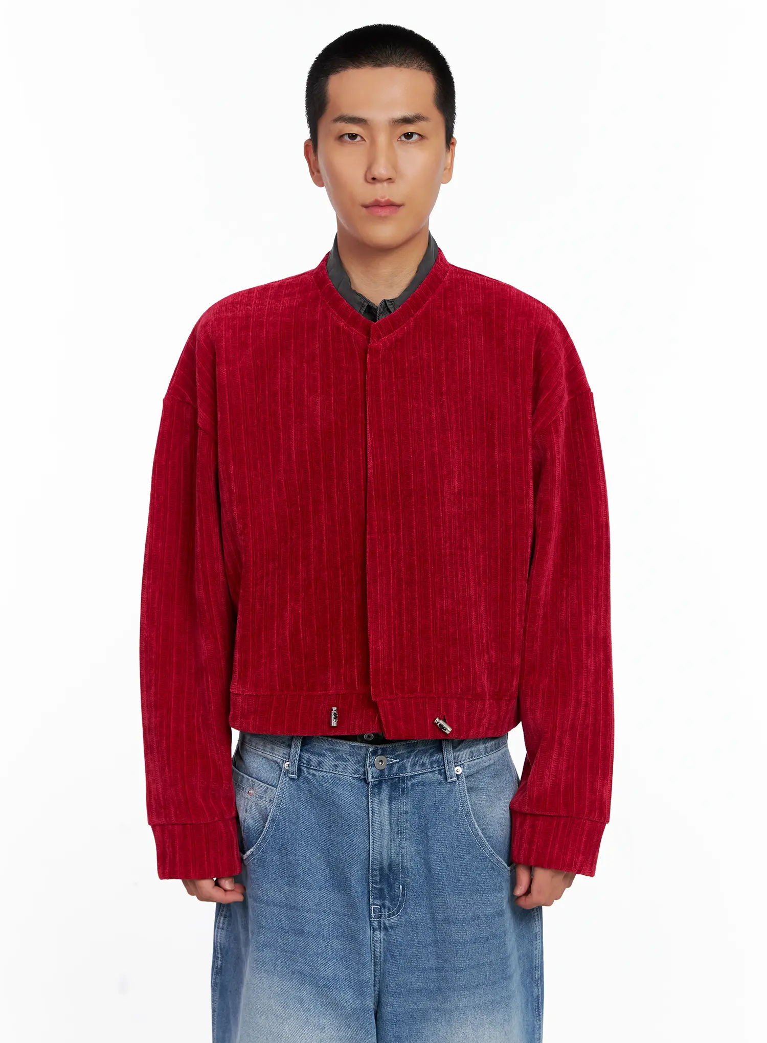Men's Velvet Crop Jacket IS510 - Image 16