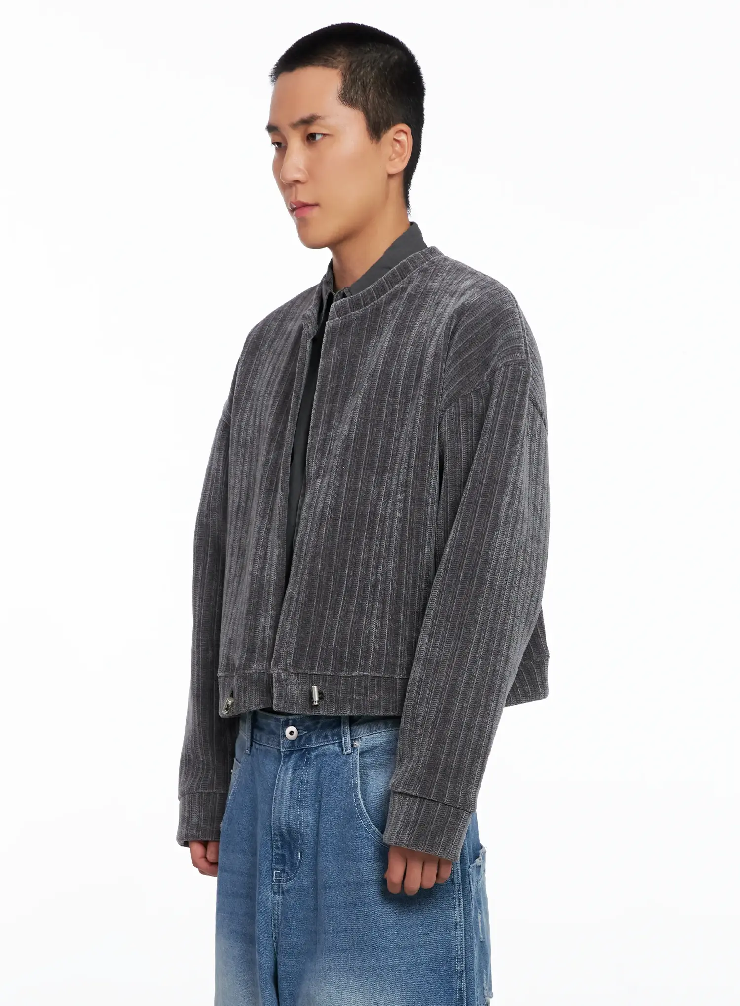 Men's Velvet Crop Jacket IS510 - Image 4