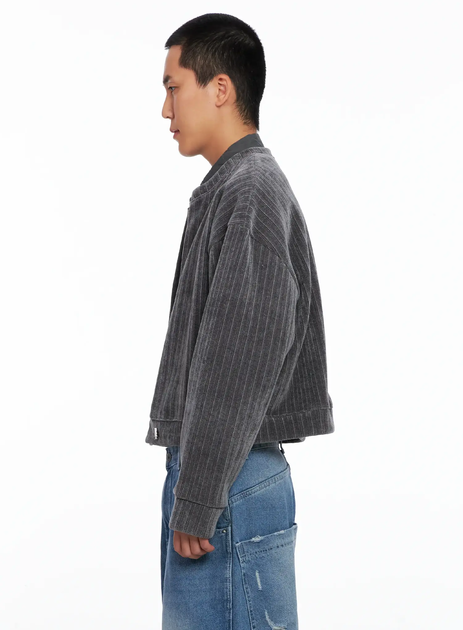 Men's Velvet Crop Jacket IS510 - Image 5