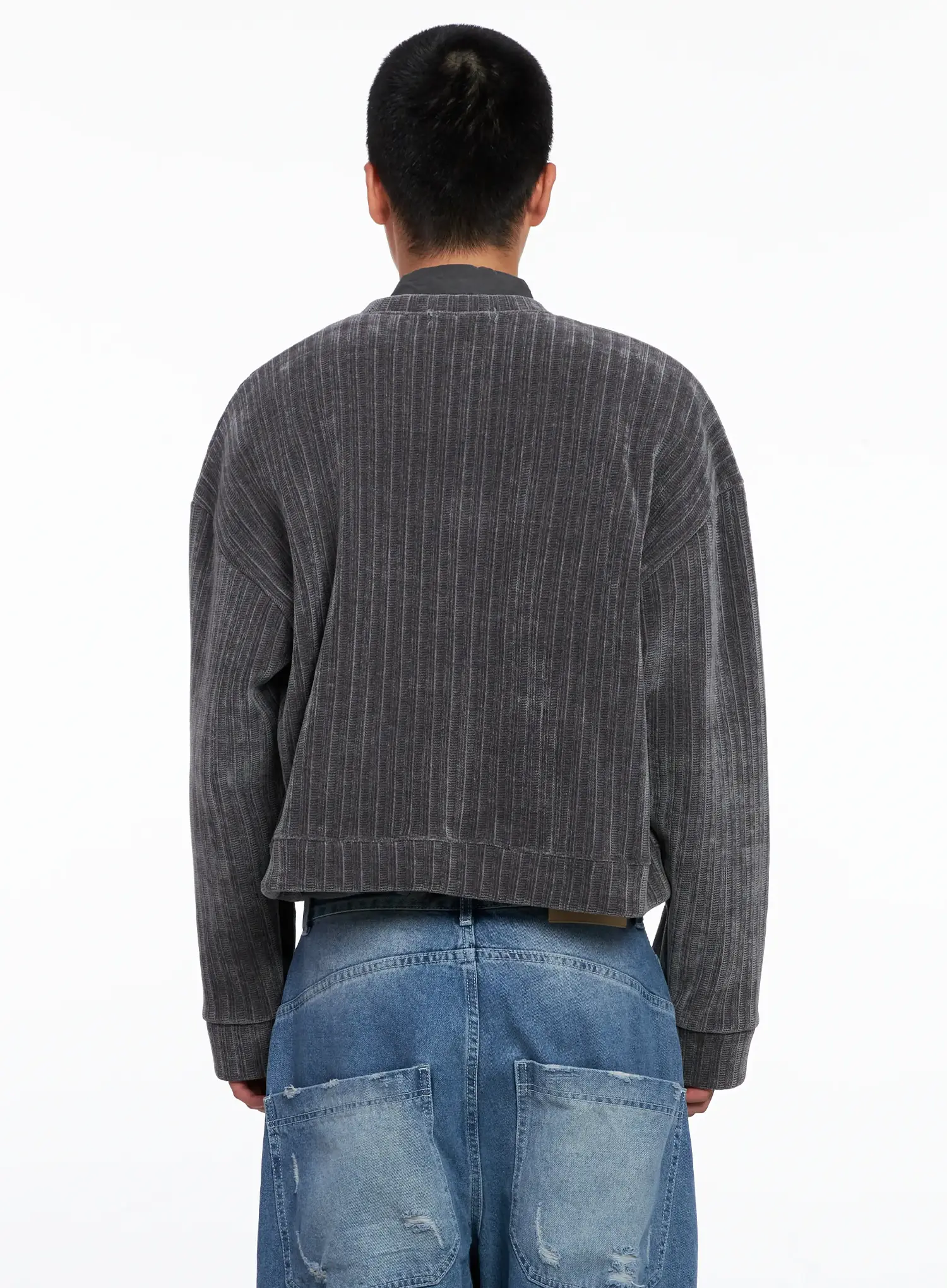Men's Velvet Crop Jacket IS510 - Image 6