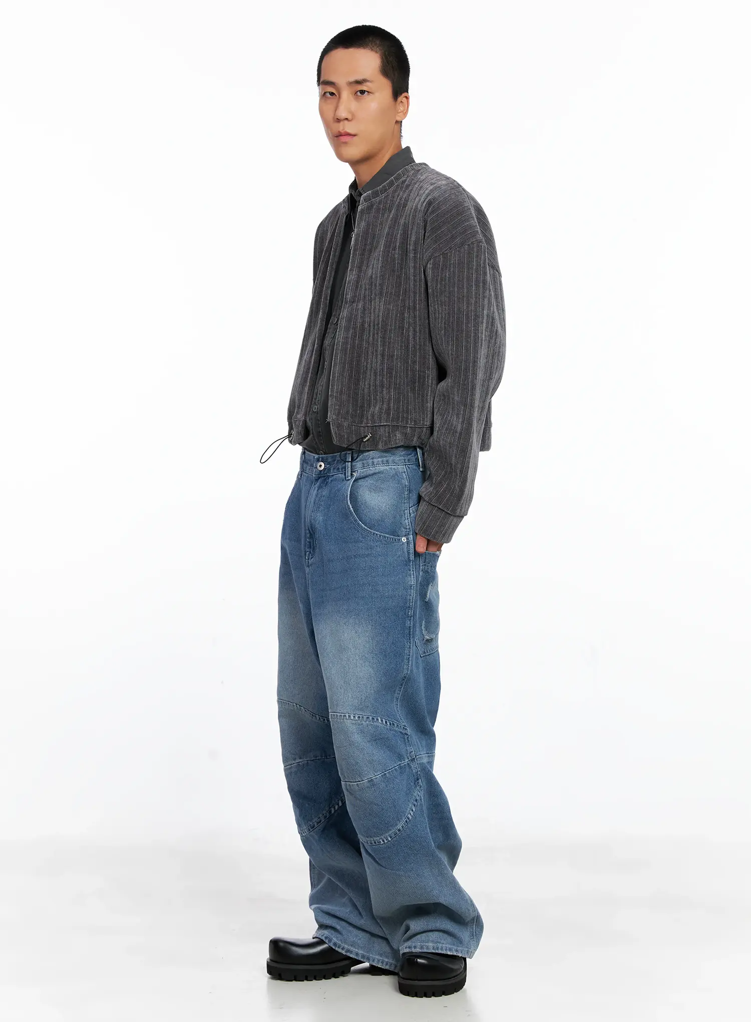 Men's Velvet Crop Jacket IS510 - Image 9
