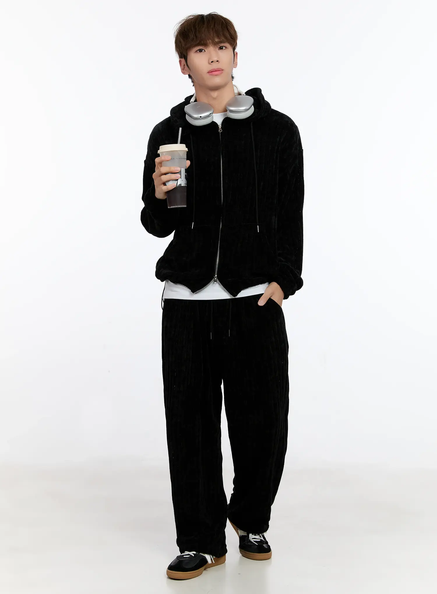 Men's Velvet Sweatpants IN512 - Image 11