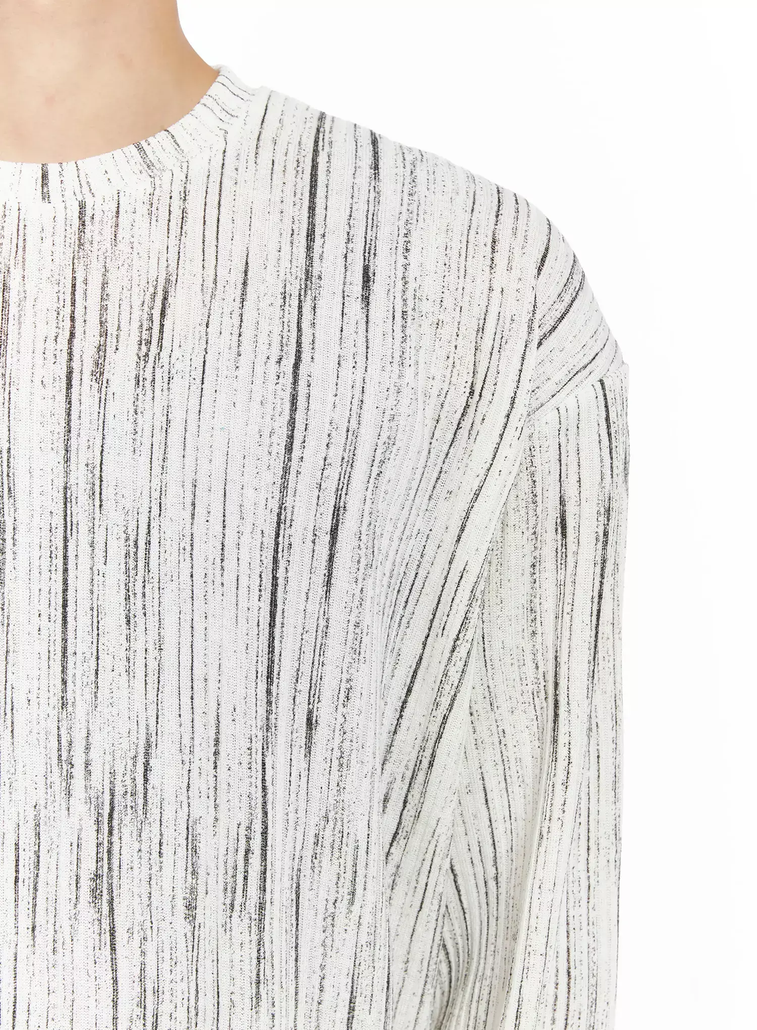 Men's Vertical Stripe Long Sleeve Shirt IO516 - Image 3