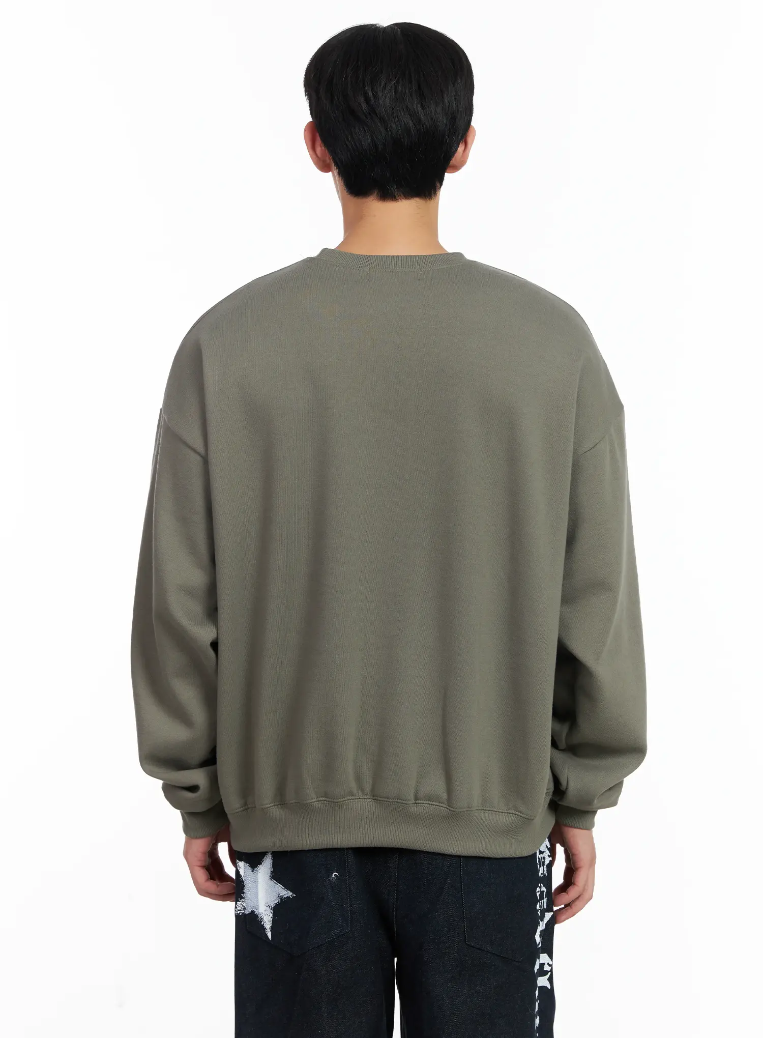 Men's Vintage Date Print Sweatshirt IJ521 - Image 5