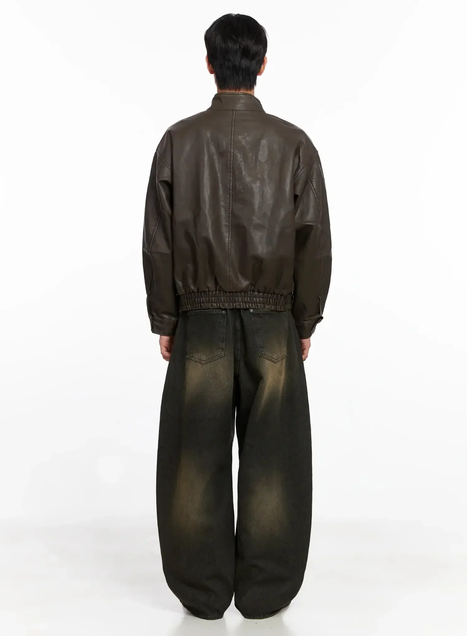Men's Vintage Fade Wide-Leg Jeans IO516 - Image 12