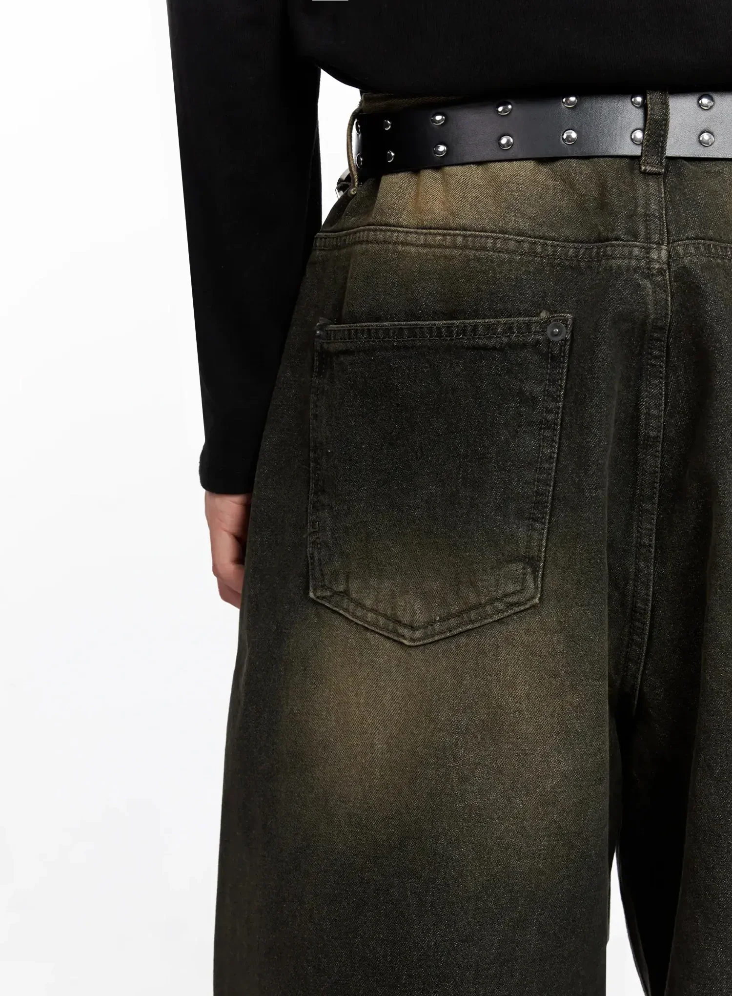 Men's Vintage Fade Wide-Leg Jeans IO516 - Image 8